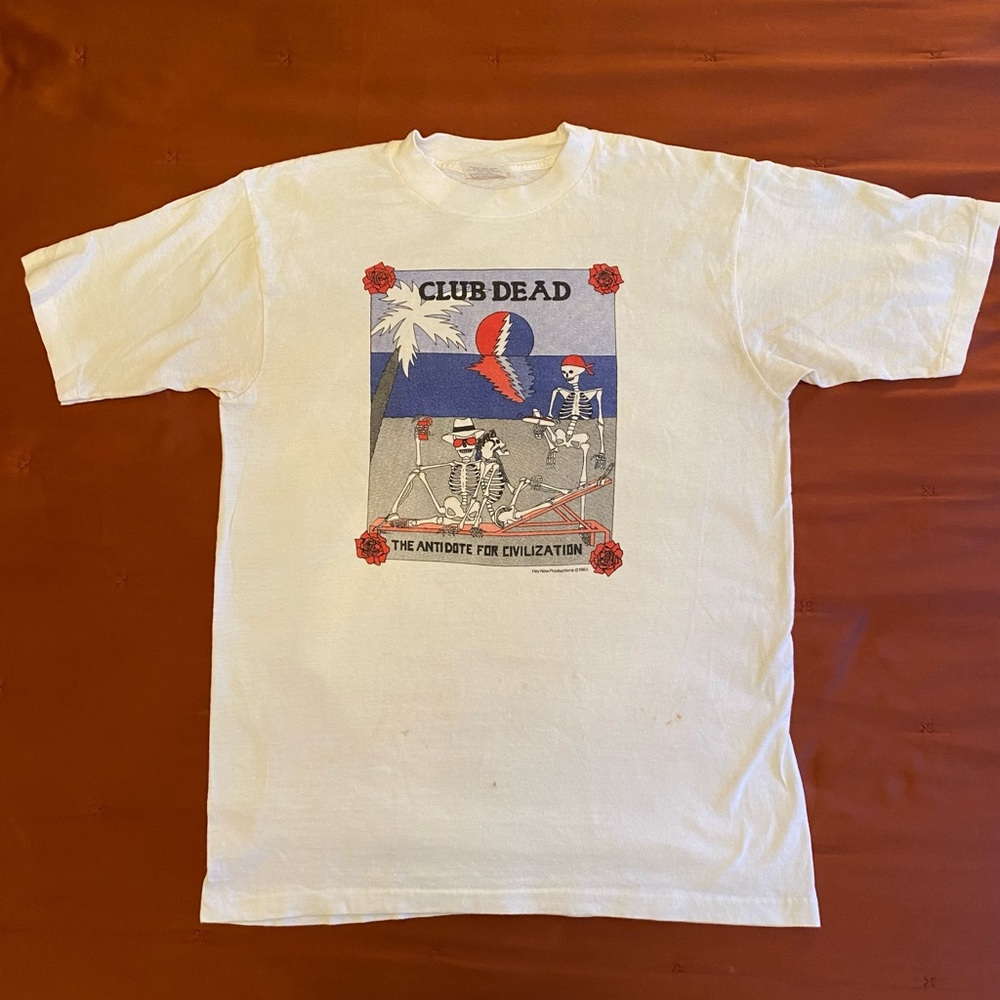 Super rare Club Dead men’s Tee shirt by Hey Now Productions circa 1984.